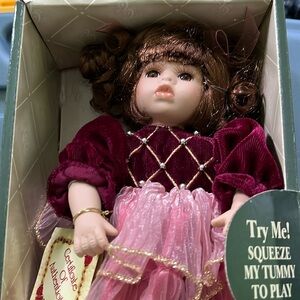 New genuine fine bisque Porcelain doll